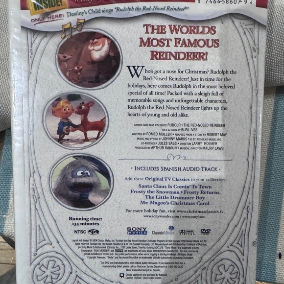 🎄 Vintage Rudolph the Red-Nosed Reindeer – Brand New, Sealed 2004 DVD 🦌✨ - Picture 15 of 16